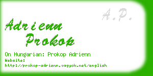 adrienn prokop business card